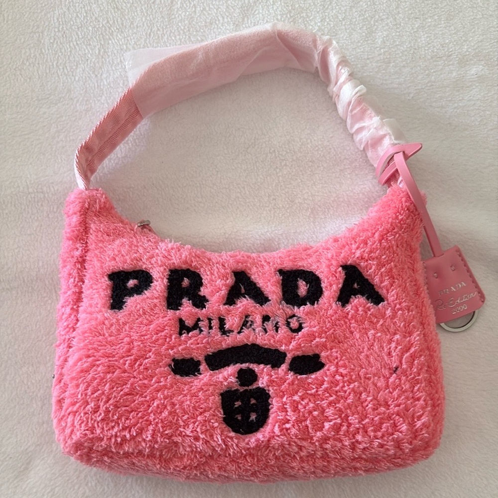 Pink Fuzzy Shoulder Bag